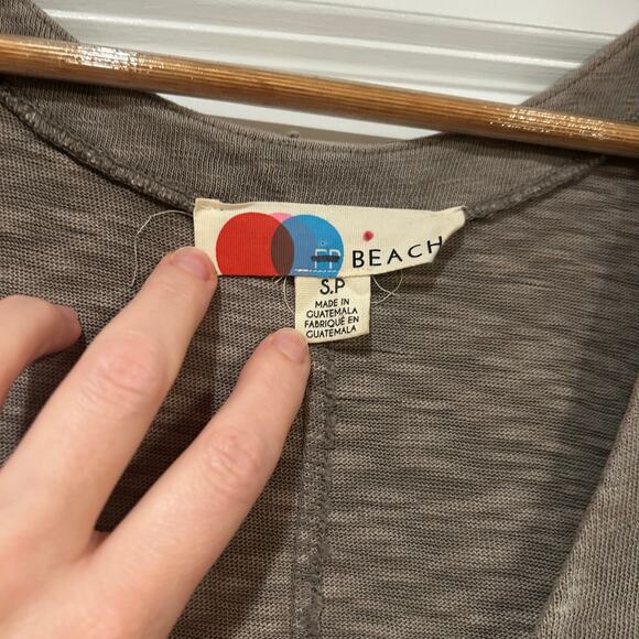 Free People Beach Be Happy Pinafore Maxi Dress Womens Small Olive Pockets V-neck - Picture 5 of 8